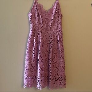 Astr Lavender Lace Dress Size Small in Lilac